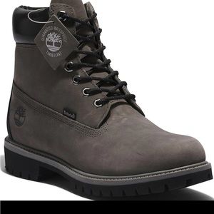10.5 Gray Timberland for men’s 6" Waterproof Cold Weather Premium Boots